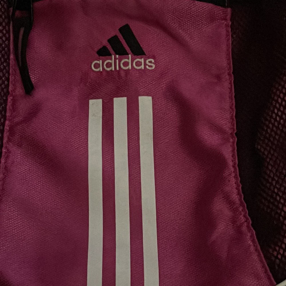 Adidas Drawstring Backpack Pink/Black - image 3